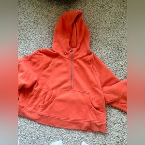 Lululemon scuba quarter zip orange XL/XXL